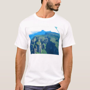 Venezolaanse landschap vanaf vliegfoto t-shirt