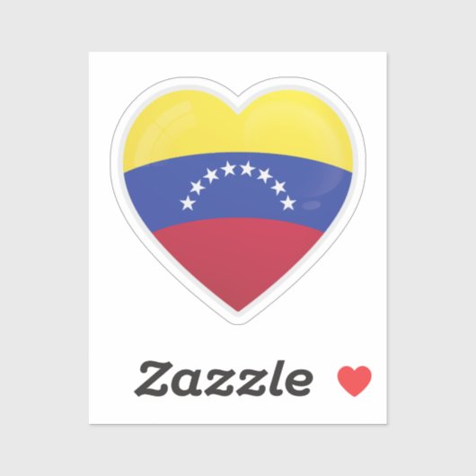 Venezolaanse liefdesvlag sticker (Vel)