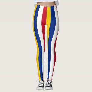 Venezolaanse nationale vlagkleuren - verticaal ges leggings