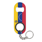 Venezolaanse rode roodvlekken patriottisch  mini flessenopener (Achterkant)