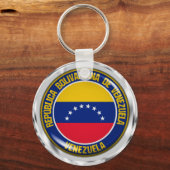 Venezolaanse Ronde Embleem Sleutelhanger (Voorkant)