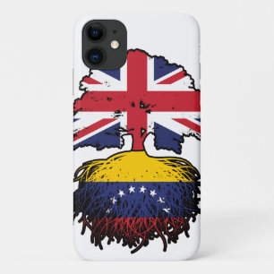 Venezolaanse Venezolaanse Britse vlag over boomsta iPhone 11 Hoesje