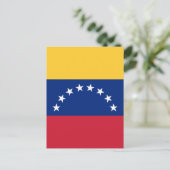 Venezolaanse vlag briefkaart (Staand voorkant)
