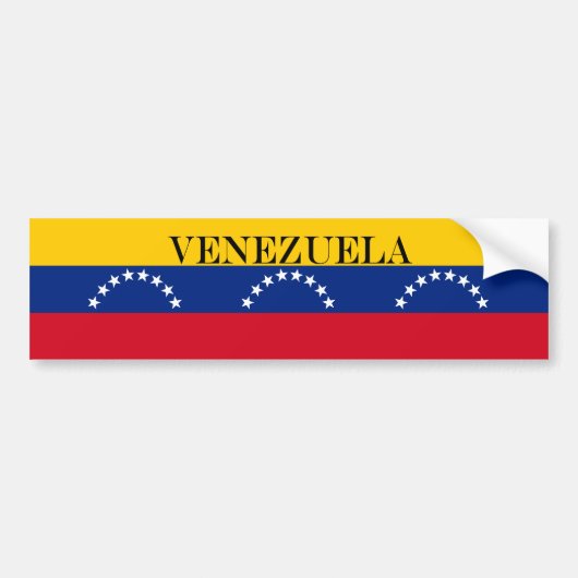 Venezolaanse vlag bumpersticker (Voorkant)