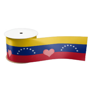 Venezolaanse vlag en hart, liefde voor Venezuela/s Lint
