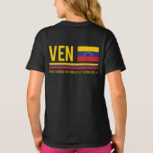 Venezolaanse vlag en ISO-code Alpha-3-ontwerp T-shirt (Achterkant)