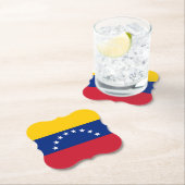 Venezolaanse vlag kartonnen onderzetters (Insitu)