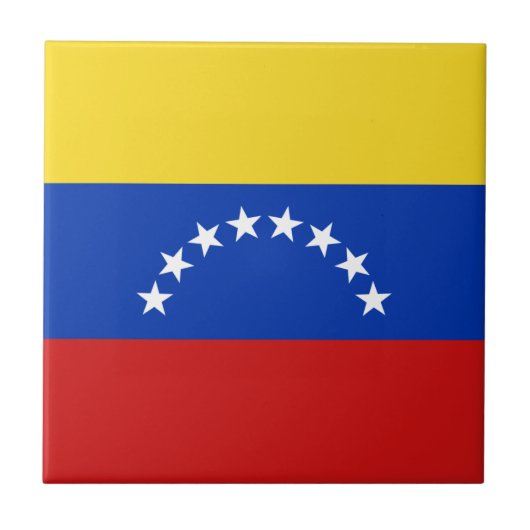 Venezolaanse vlag Keramische tegel Tegeltje (Voorkant)