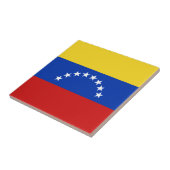 Venezolaanse vlag Keramische tegel Tegeltje (Zijkant)