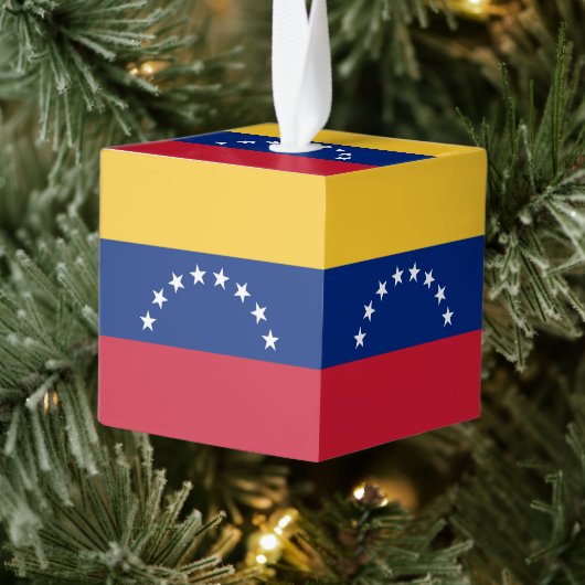 Venezolaanse vlag kubus ornament (Boom)