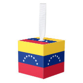 Venezolaanse vlag kubus ornament (Voorkant hoekig)