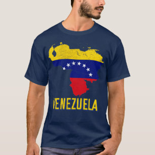 Venezolaanse vlag op de kaart t-shirt