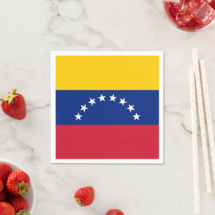 Venezolaanse vlag op maat gemaakte servetten