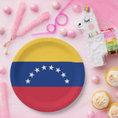 Venezolaanse vlag papieren bordje (Feest)