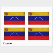Venezolaanse vlag rechthoekige sticker (Vel)