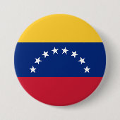 Venezolaanse vlag ronde button 7,6 cm (Voorkant)