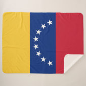 Venezolaanse vlag sherpa deken (Voorkant (horizontaal))