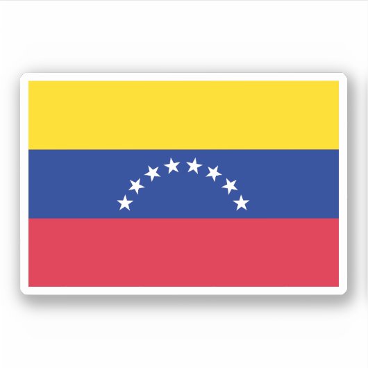Venezolaanse vlag sticker (Voorkant)