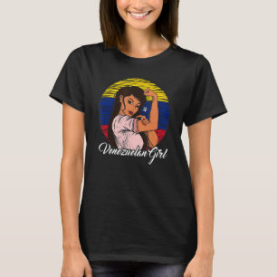 Venezolaanse vlag Venezolaans meisje T-shirt