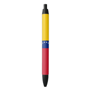 Venezolaanse vlag zwarte inkt pen