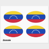 Venezolaanse vlagovale sticker (Vel)