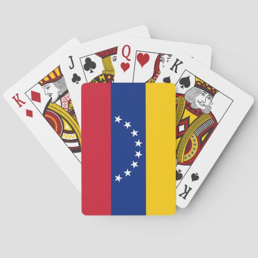 Venezolaanse vlagspelkaarten pokerkaarten (Achterkant)