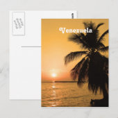 Venezolaanse zonsondergang briefkaart (Voorkant / Achterkant)