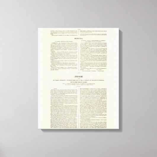 Venezuela 2 canvas afdruk (Voorkant)