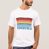 Vénézuéla Bars à Couleurs T-shirt détruits (Devant)