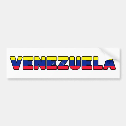 Venezuela Bumpersticker (Voorkant)