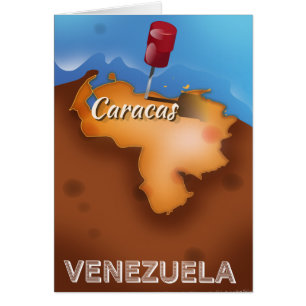 venezuela, Caracas vintage poster
