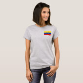 Venezuela Drapeau et carte t-shirt (Devant entier)