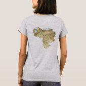 Venezuela Drapeau et carte t-shirt (Dos)