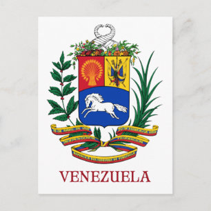 VENEZUELA - embleem/wapen/vlag/symbool Briefkaart