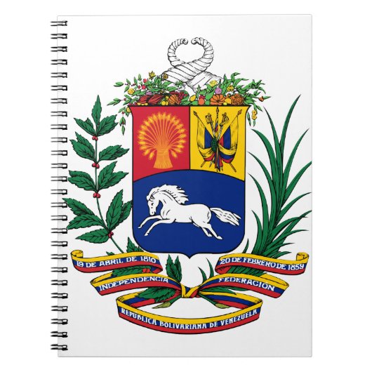 venezuela emblem notitieboek (Voorkant)