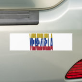 Venezuela flag bumpersticker (Op auto)