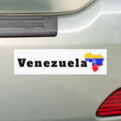Venezuela flag bumpersticker (Op auto)