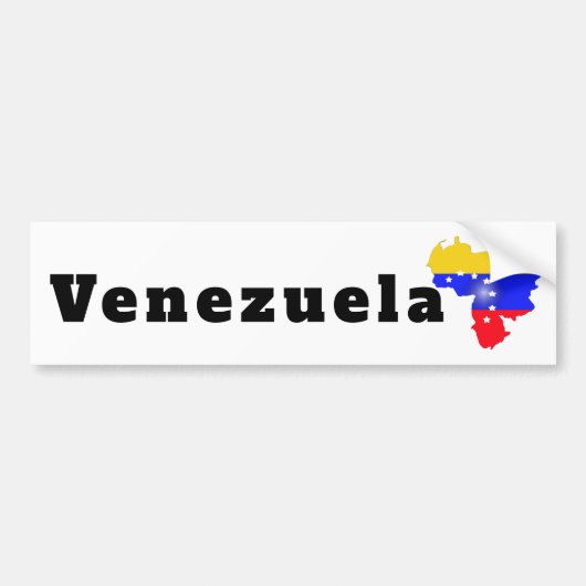 Venezuela flag bumpersticker (Voorkant)