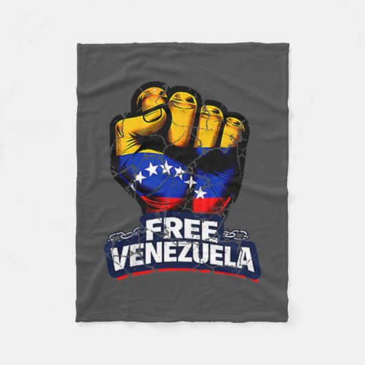 Venezuela Flag Venezuela Libre 2026  Fleece Deken (Voorkant)