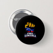Venezuela Flag Venezuela Libre 2026  Ronde Button 5,7 Cm (Voorkant /achterkant)