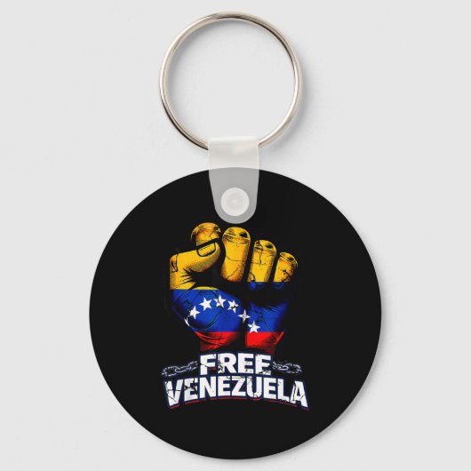 Venezuela Flag Venezuela Libre 2026  Sleutelhanger (Voorkant)