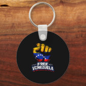 Venezuela Flag Venezuela Libre 2026  Sleutelhanger (Voorkant)