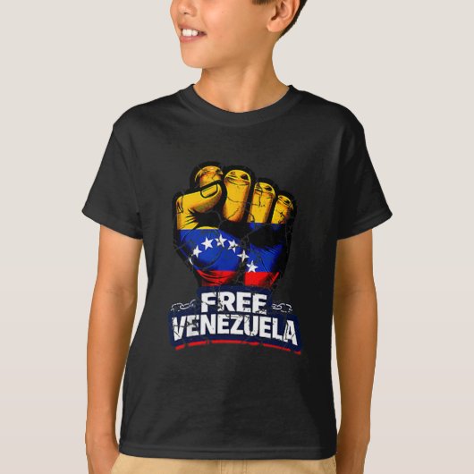 Venezuela Flag Venezuela Libre 2026  T-shirt (Voorkant)