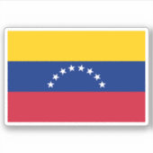 Venezuela flag vinyl stickers (Devant)