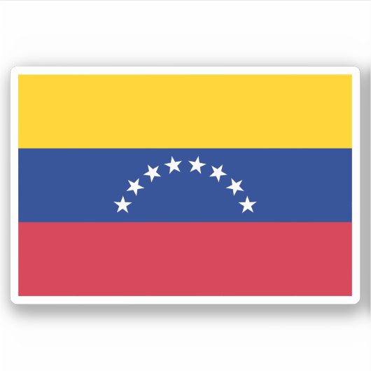 Venezuela flag vinyl stickers (Devant)
