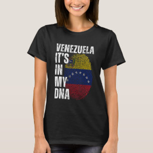 Venezuela in mijn DNA-Matching Venezolaanse Mannen T-shirt