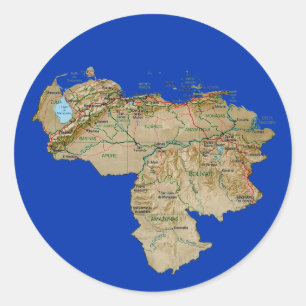 Venezuela Kaart Sticker