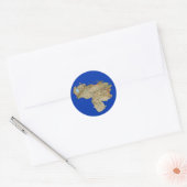 Venezuela Kaart Sticker (Envelop)