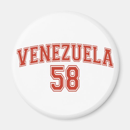 Venezuela Landcode Magneet (Voorkant)