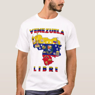 Venezuela Libre - Gratis Venezuela kaart T-shirt